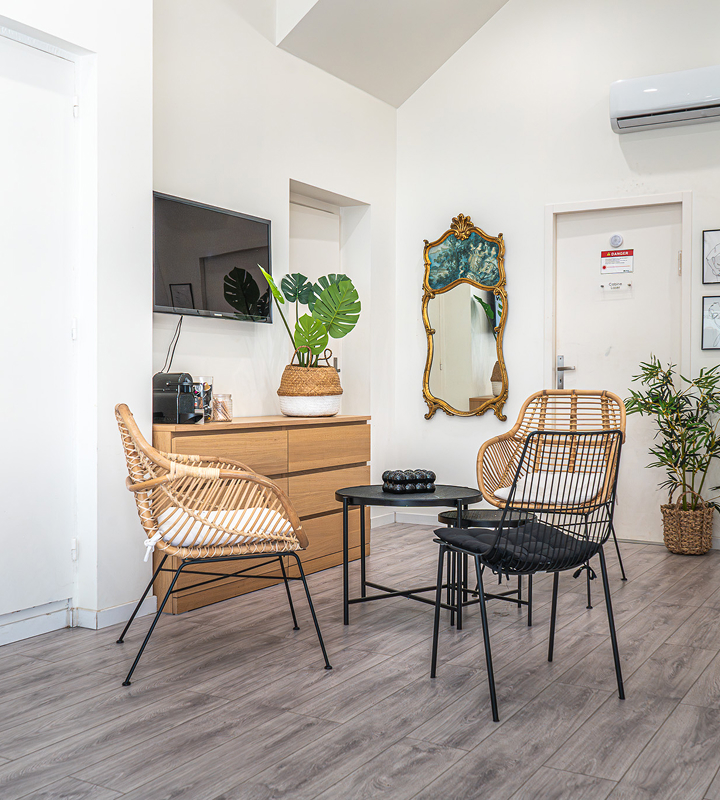 Salle d’attente du centre Skin & Body